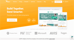 Desktop Screenshot of mailjet.com